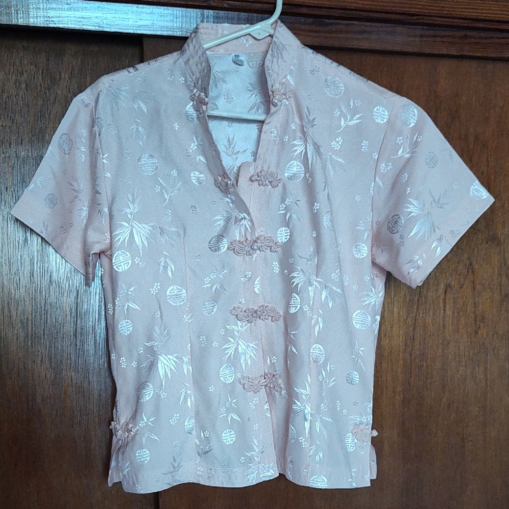 Laddieo Pink Floral Shirt